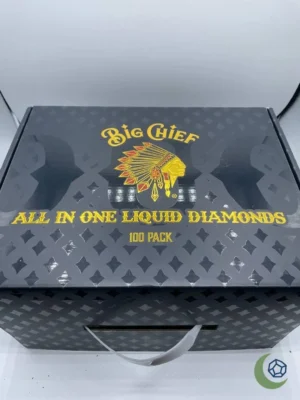 Big Chief All-In-One Liquid Diamonds Vape – 100 Pack Box Display with Moonrock Branding