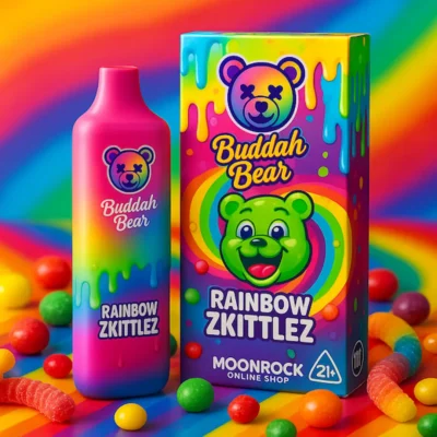 Buy Buddah Bear Rainbow Zkittlez Disposable Vape – Colorful THC Pen with Candy Flavor