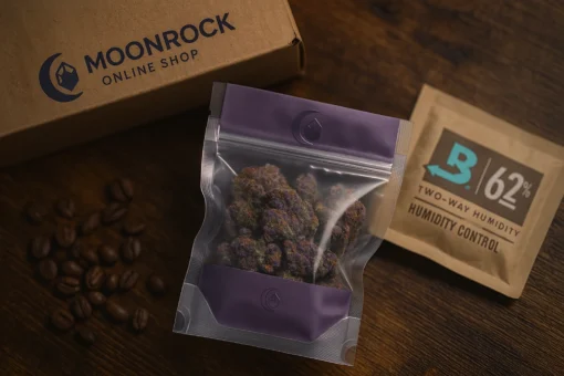 Freshness-Locked Purple Haze Delivery Organic Purple Haze Flower in Nitrogen-Sealed Packaging | Moonrock Online Shop