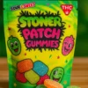 Package of Stoner Patch Gummies with colorful cannabis edibles displayed, featuring the Moonrock Online Shop logo.