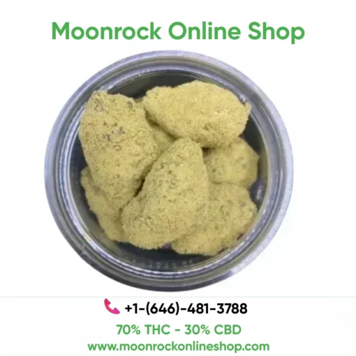 Premium Strawberry Moonrock Cannabis Wholesale | High-THC, Bulk Pricing Strawberry Moonrock Cannabis Product - AAA Flower Dipped in Concentrates & Kief | Lab-Tested & Compliant