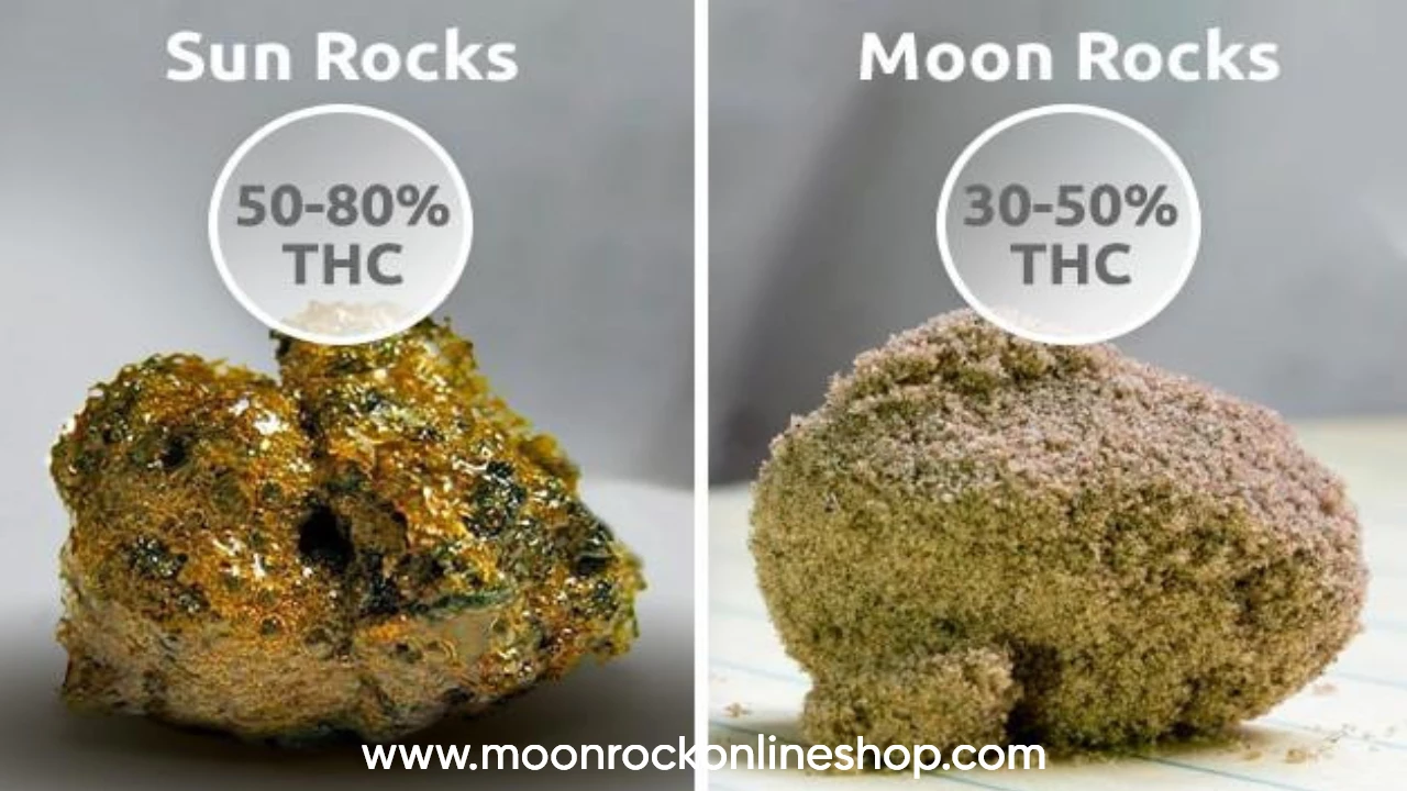 Buy Sun Rocks New York - Frosted mint cookie-flavored cannabis buds with amber trichomes and CBD kief coating