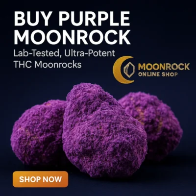 Buy Purple Moonrock Online – Lab-Tested Granddaddy Purple Moonrock coated in golden kief and hash oil, handcrafted by Moonrock Online Shop.