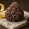 London Pound Cake Close-Up Trichome View Berner Cookies London Pound Cake Flower - Moonrock Online Shop