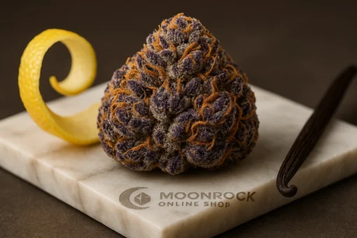 London Pound Cake Close-Up Trichome View Berner Cookies London Pound Cake Flower - Moonrock Online Shop