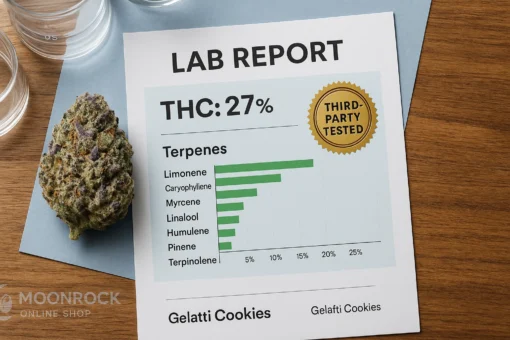 Lab-Verified Gelatti Cookies Lab Tested Gelatti Cookies Strain | THC & Terpenes Report