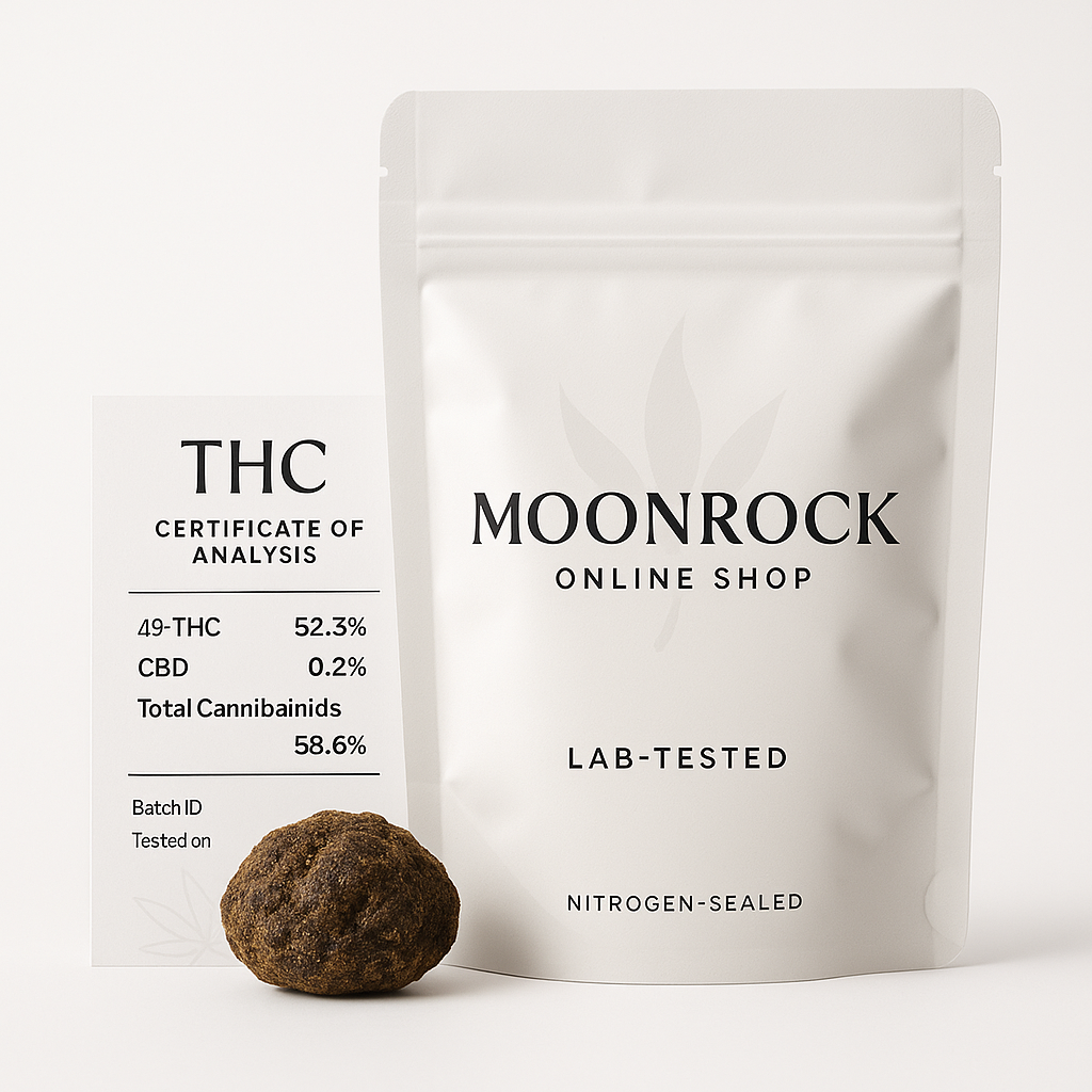Handcrafted moonrocks being infused with THC oil and kief