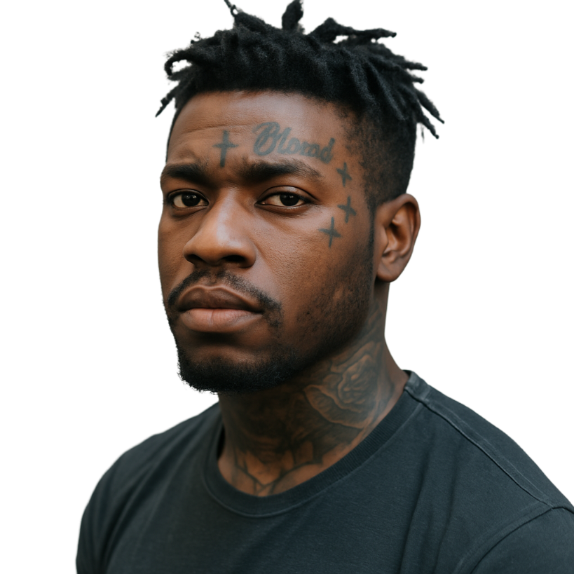 Young Black man giving a 5-star review for Moonrock Online Shop