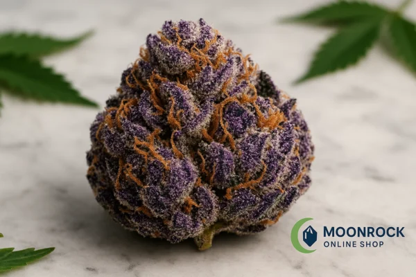 Premium Pink Runtz Hybrid Strain - Purple Cannabis Buds with Frosty Trichomes | Moonrock Shop