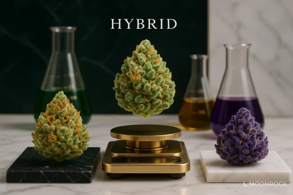 Premium Hybrid Cannabis Strains Online - Balanced Sativa and Indica Genetics | Moonrock Online Shop