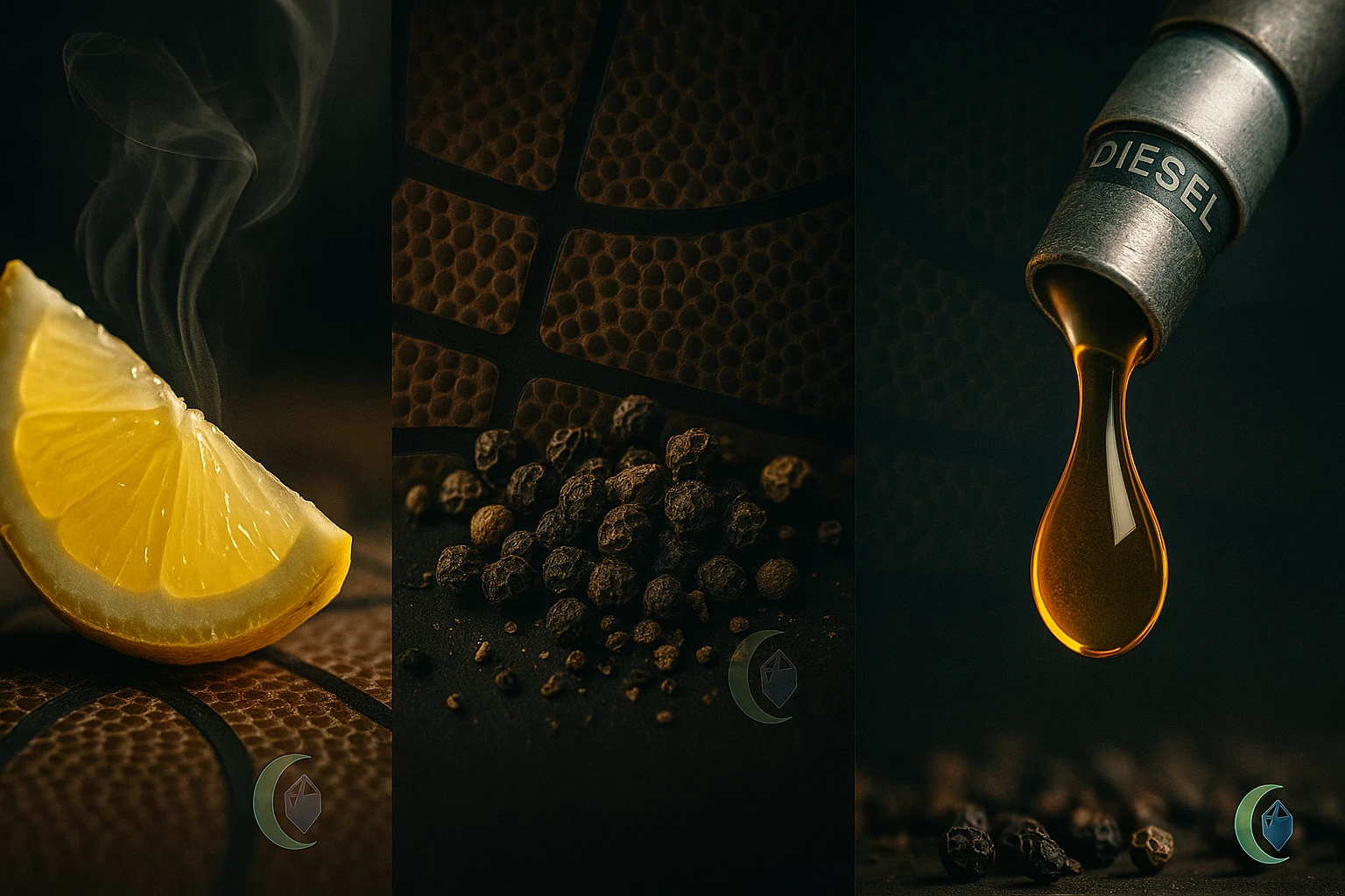 Lemon, pepper and diesel flavor notes of Gary Payton Cookies strain