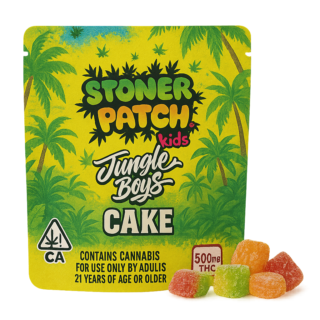 Stoner Patch edibles in California-compliant packaging. Weed Delivery Los Angeles