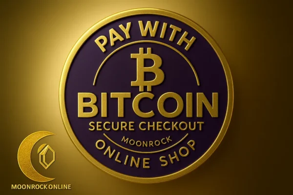 Bitcoin accepted badge for Moonrock High Potency CBD Capsules 50mg – secure checkout