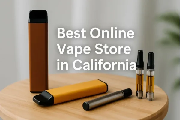 Best online vape store in California showing premium disposable vapes and vape cartridges