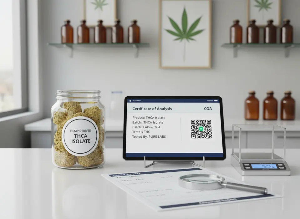 Lab-tested Moonrock THCA isolate in Reno, NV — 2026-compliant with Certificate of Analysis (COA), QR code, and <0.3% Delta-9 THC verified by ISO-certified labs.