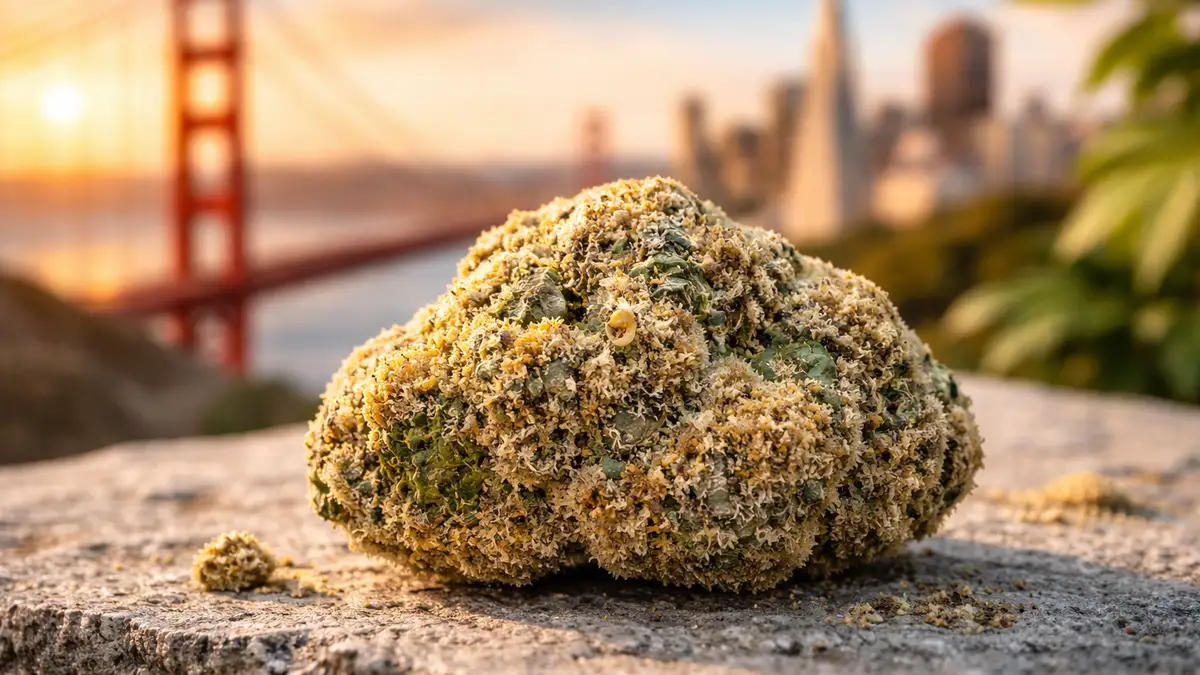 Premium moonrock cannabis prepared for delivery in San Francisco, California