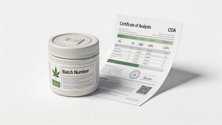 cannabis return policy MoonRock Quality Promise — sealed product with COA lab certificate confirming quality before delivery