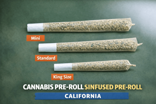 pre-rolls guide — cannabis pre-roll sizes mini standard king size California comparison