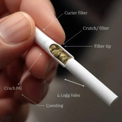 pre-rolls guide — what is inside a cannabis pre-roll crutch filter tip paper California