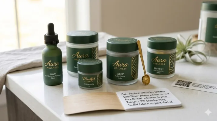 Boutique cannabis brands in 2026 shown with premium cannabis packaging and modern retail presentation