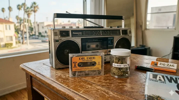 OG Kush EST.1996 logo – the original Los Angeles strain since the 90s. Order OG Kush delivery Los Angeles today