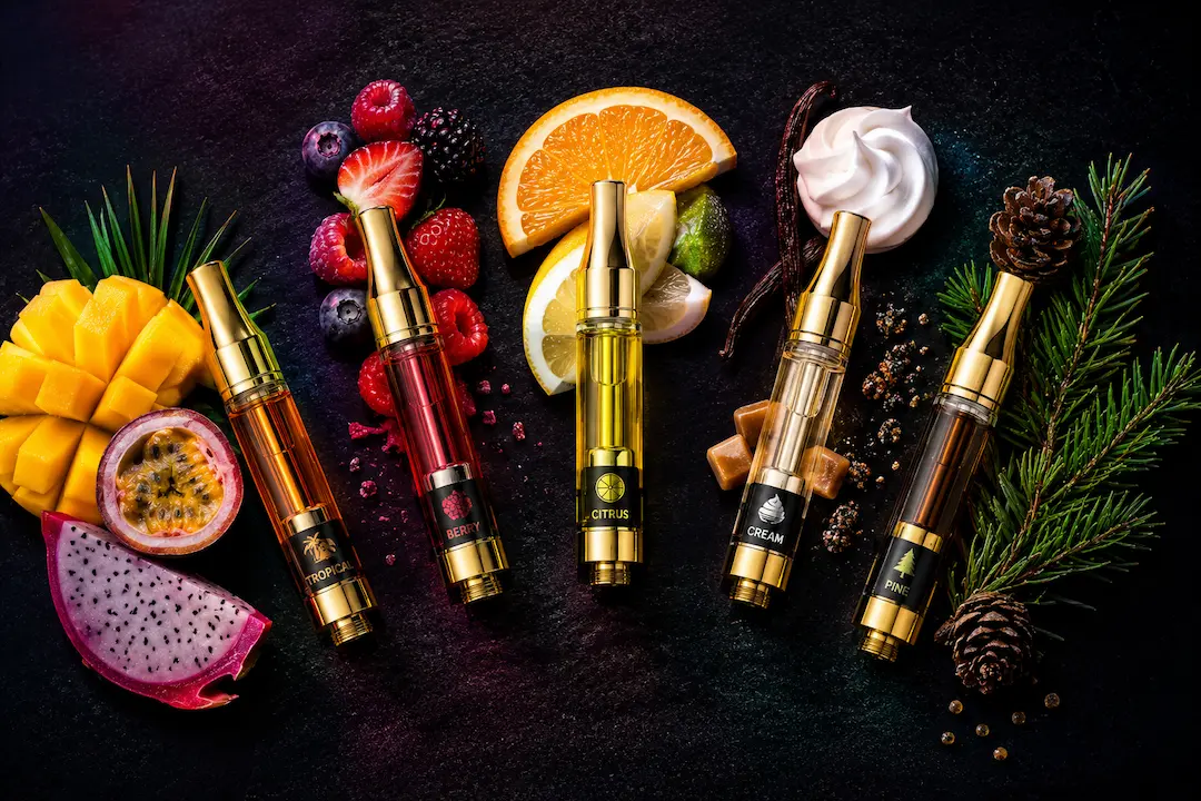 buddah bear flavors exotic vape carts fruity pebbles gelato runtz lineup