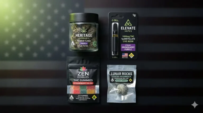Buy cannabis in usa — lab-tested THC products including flower, vapes, edibles, and moonrocks from licensed dispensary