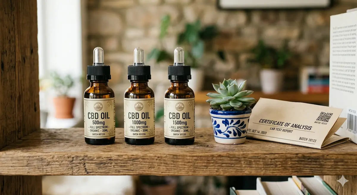natural CBD oil tincture - full spectrum and broad spectrum hemp formulas