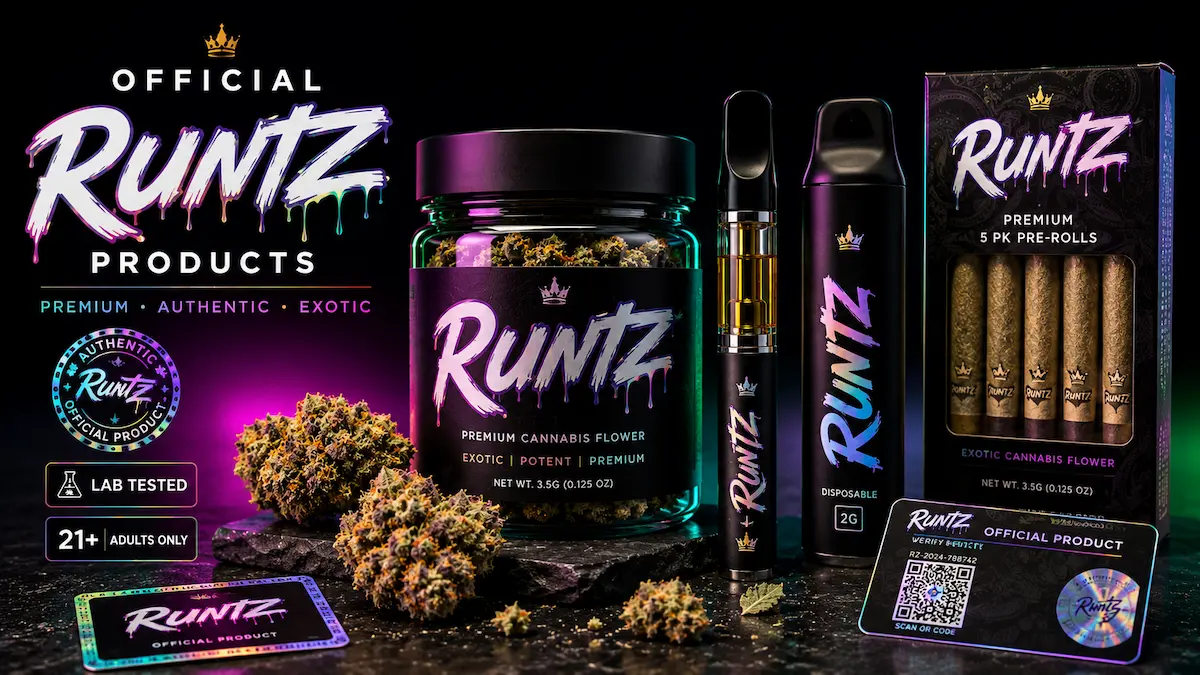 official runtz products flower carts vapes disposables pre-rolls