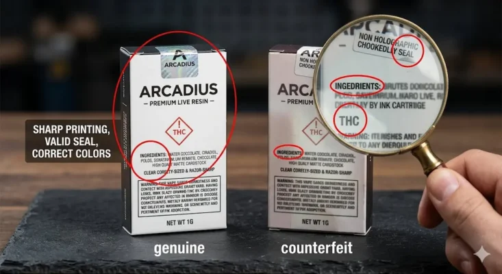 fake cannabis packaging