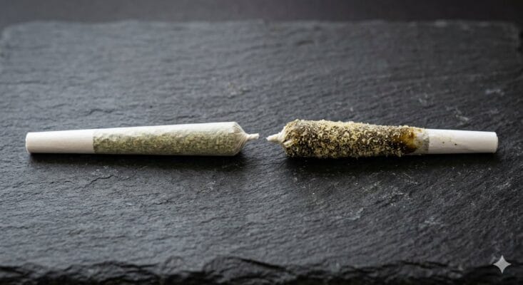 Infused vs regular prerolls explained with two prerolls shown side by side