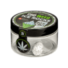 CBD Ice Rocks crystal coated hemp buds in glass jar premium CBD product
