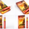 Dr Zodiak Lion Heart Clear disposable vape pen product image showing four clean angles with packaging and golden distillate